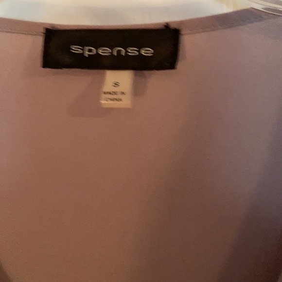 Lavender Button Down Blouse - Picture 2 of 8